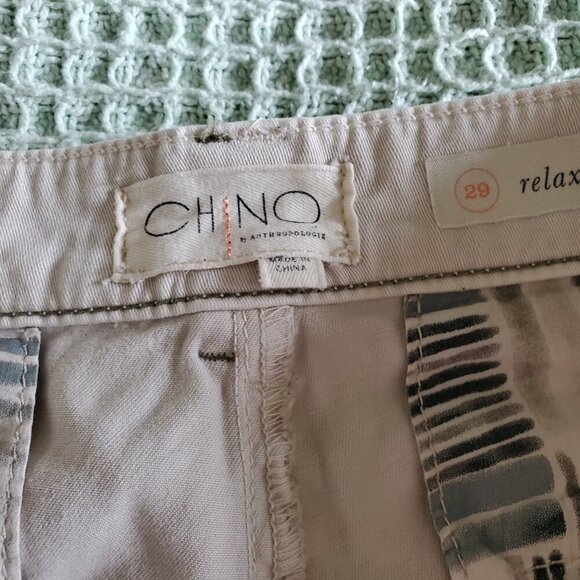 Anthropologie Relaxed Khaki Chino Size 29 - Picture 11 of 15